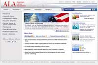 New ALA home page
